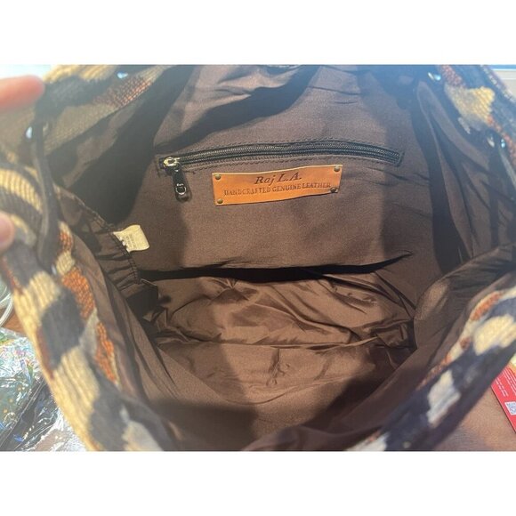 Raj Hedda Woven Backpack Bag Aztec Indian Boho Laptop Bag Day Pack NWOT - Picture 6 of 8